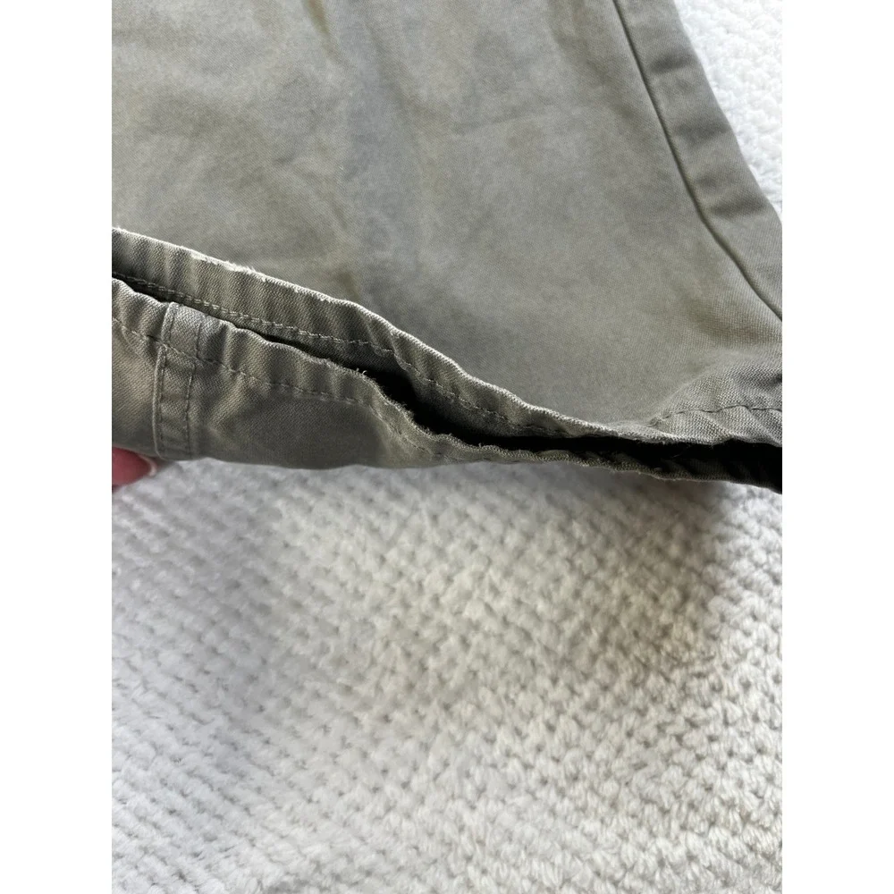 Polo Ralph Lauren 34x32 Straight Leg Chino Olive‎ Grey 5-Pocket Missing button
